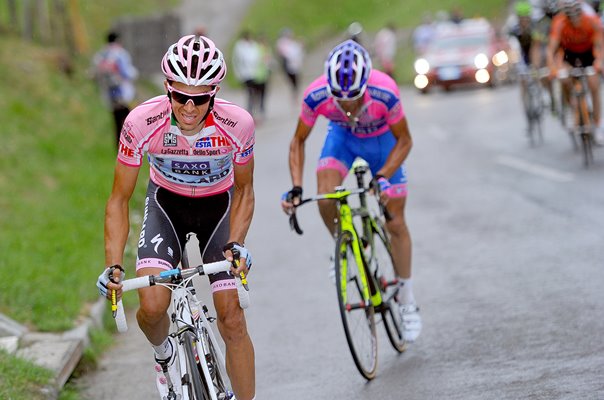 Alberto Contador Spain Pink Jersey Stage 13 Giro 2011