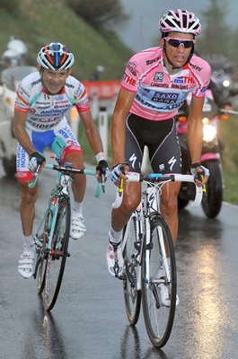 Alberto Contador Pink Jersey Stage 13 Giro 2011
