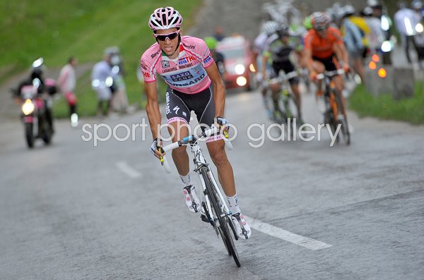 Alberto Contador Pink Jersey Race Leader Stage 13 Giro 2011
