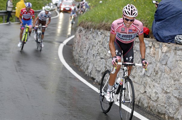 Alberto Contador Pink Jersey Race Leader Stage 15 Giro 2011