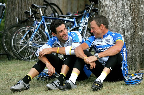 George Hincapie & Lance Armstrong USA Tour de France 2005