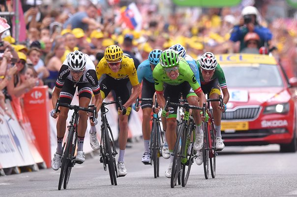Froome, Bardet, Barguil & Uran Sprint Stage 9 Tour 2017