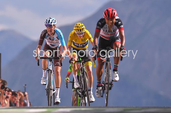 Chris Froome & Romain Bardet Stage 18 Tour de France 2017 