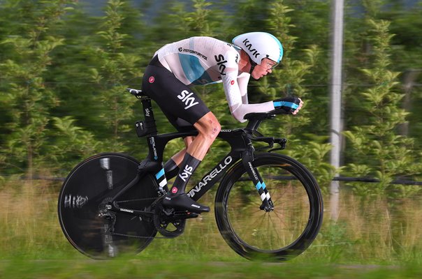 Chris Froome Great Britain Time Trail Stage 16 Giro 2018