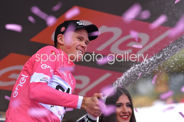 Chris Froome Sky Pink Jersey Giro Stage 19 2018