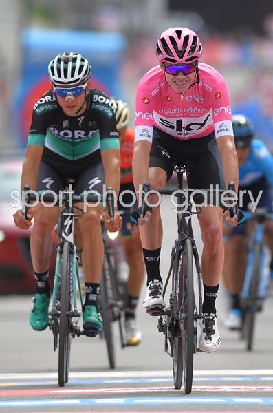 Chris Froome Pink Jersey Stage 20 Giro d'Italia 2018