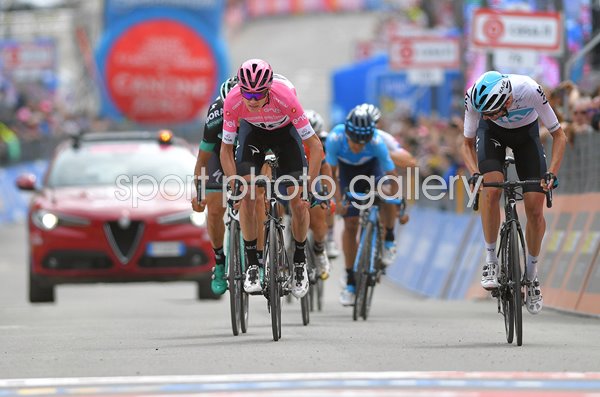 Chris Froome Pink Jersey Stage 20 Finish Giro 2018