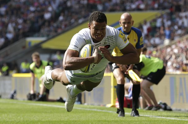 Nathan Earle Saracens scores v Exeter Chiefs Premiership Final 2018