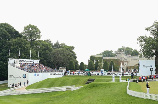 1st Hole BMW PGA Championship West Course Wentworth 2018