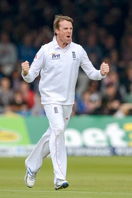 Graeme Swann England celebrates Lord's 2012