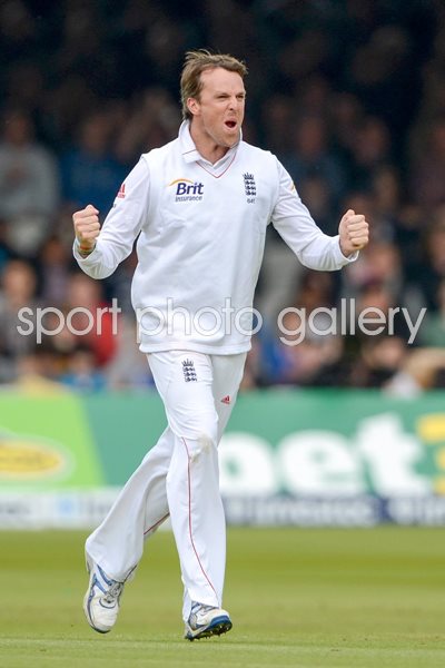 Graeme Swann England celebrates Lord's 2012
