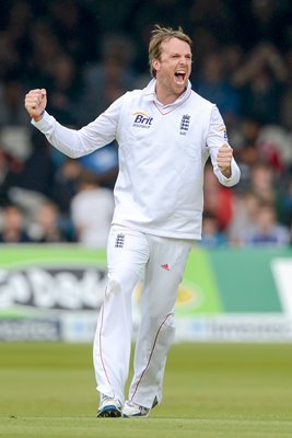 Graeme Swann England celebrates Lord's 2012