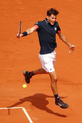 Dominic Thiem Austria backhand 2018 French Open