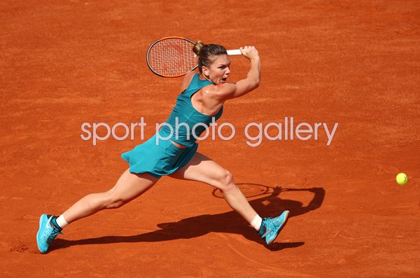 Simona Halep Romania Backhand 2018 French Open