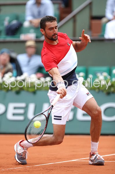 Marin Cilic Croatia Forehand 2018 French Open  