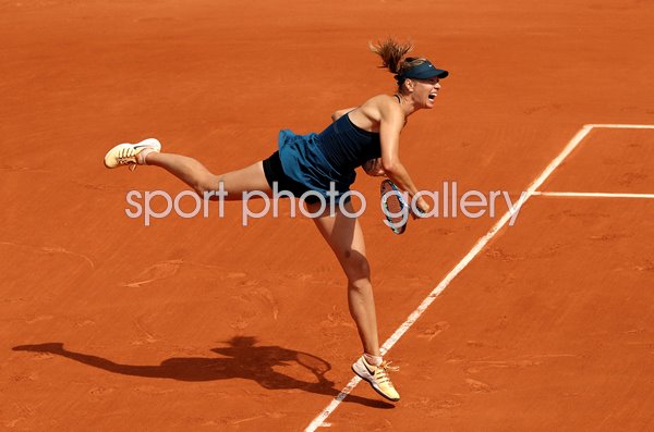 Maria Sharapova Russia Serves French Open Paris 2018