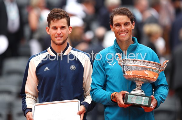 Winner Rafael Nadal Runner Up Dominic Thiem 2018 French Open 