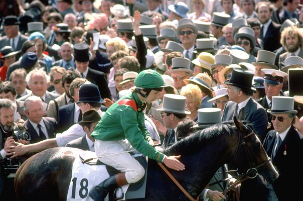 Walter Swinburn & Shergar Derby winners 1981