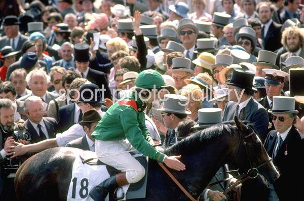 Walter Swinburn & Shergar Derby winners 1981