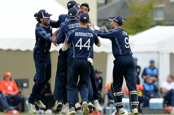 Safyaan Sharif Scotland beat England ODI Edinburgh 2018