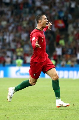 Cristiano Ronaldo Portugal scores v Spain World Cup 2018