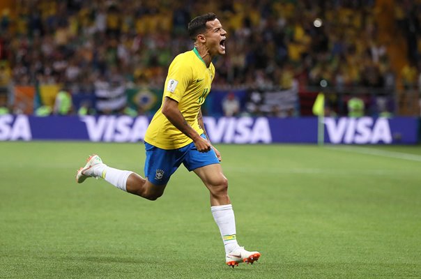 Philippe Coutinho Brazil scores v Switzerland World Cup 2018