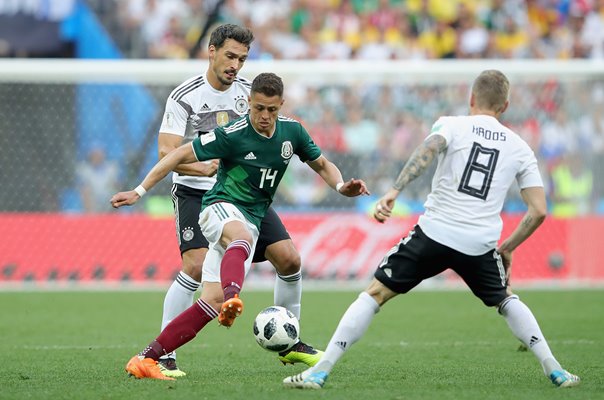 Javier Hernandez Mexico v Germany World Cup 2018