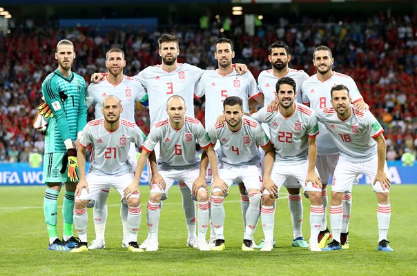 Spain team v Portugal Group B World Cup Russia 2018