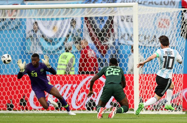 Lionel Messi Argentina scores v Nigeria World Cup 2018