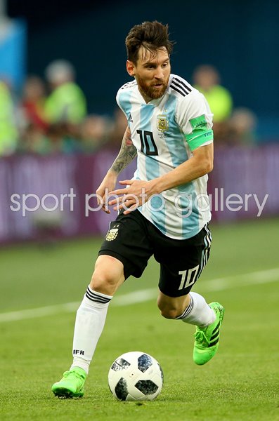 Lionel Messi Argentina v Nigeria St Petersburg World Cup 2018