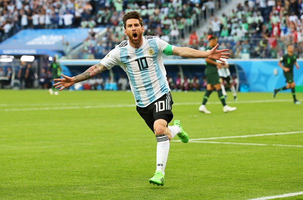 Lionel Messi Argentina v Nigeria Group D World Cup 2018