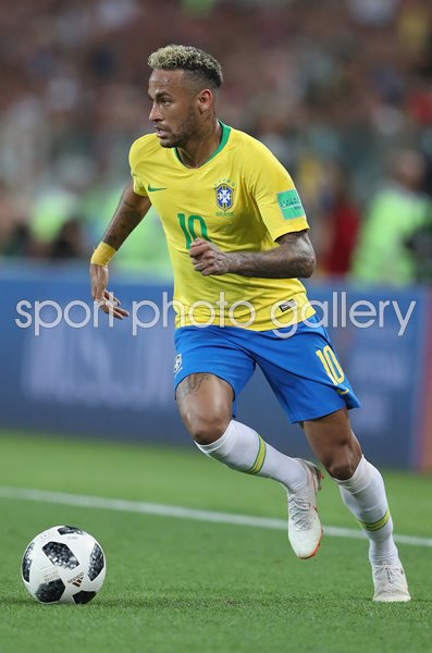 Neymar Brazil action v Serbia Group E World Cup 2018