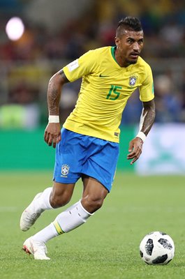 Paulinho Brazil v Serbia Group E World Cup 2018