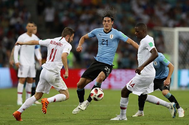 Edinson Cavani Uruguay v Portugal Last 16 World Cup 2018