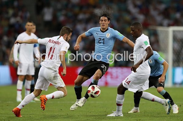 Edinson Cavani Uruguay v Portugal Last 16 World Cup 2018