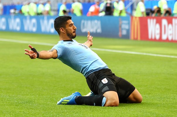 Luis Suarez Uruguay goal v Russia Group A World Cup 2018