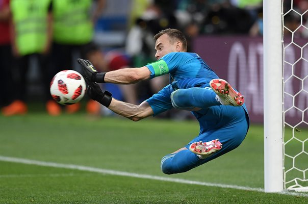 Igor Akinfeev Russia v Spain Last 16 World Cup 2018