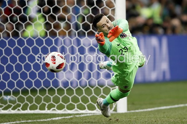 Luka Modric Croatia save v Denmark Last 16 World Cup 2018