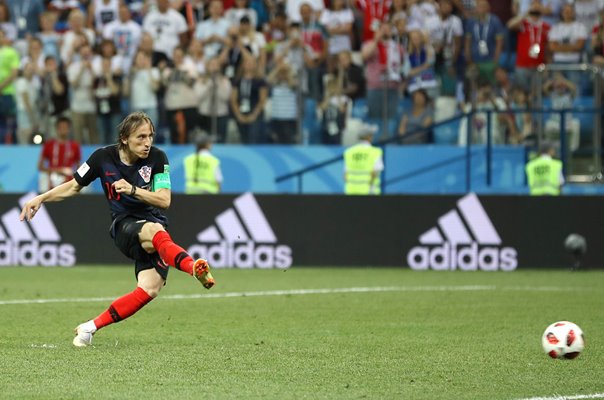Luka Modric Croatia v Denmark Last 16 World Cup 2018