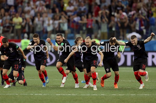 Croatia win Penalty Shoot Out v Denmark World Cup 2018