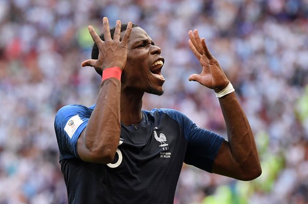 Paul Pogba France v Argentina Last 16 World Cup 2018