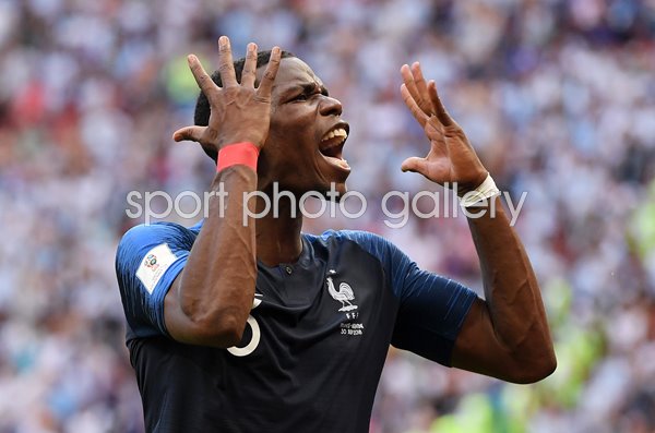Paul Pogba France v Argentina Last 16 World Cup 2018
