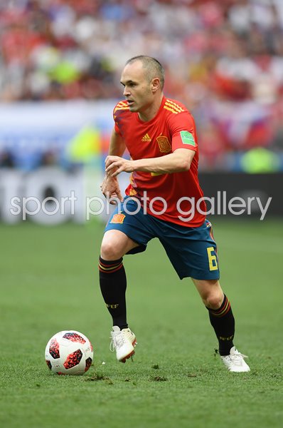 Andres Iniesta Spain v Russia Last 16 World Cup 2018