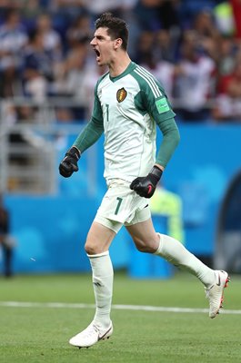 Thibaut Courtois Belgium v Japan Last 16 World Cup 2018