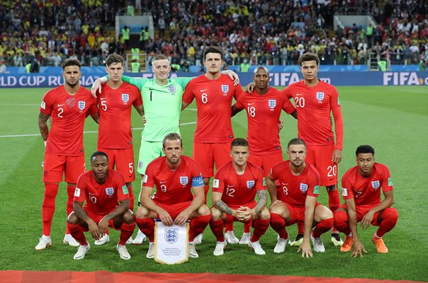 England Team v Colombia Last 16 World Cup 2018