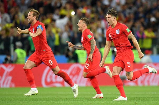 Harry Kane, Kieran Trippier & John Stones England v Colombia World Cup 2018