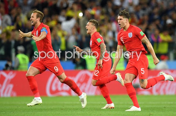Harry Kane, Kieran Trippier & John Stones England v Colombia World Cup 2018