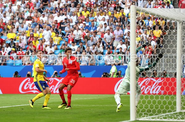 Dele Alli England scores v Sweden Samara World Cup 2018