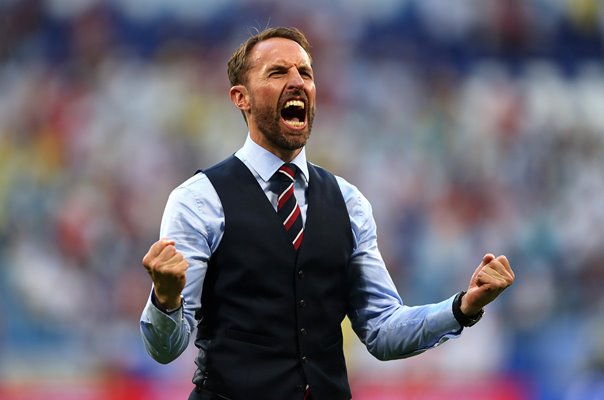 Gareth Southgate England Manager v Sweden Quarter Final World Cup 2018