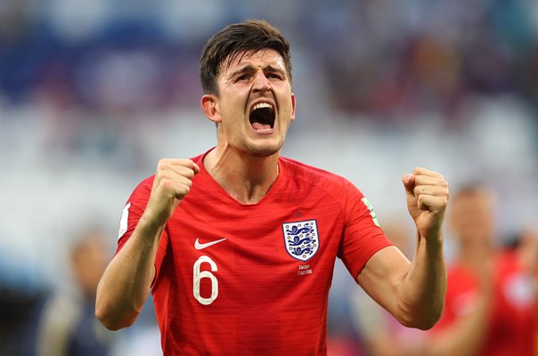 Harry Maguire England scores v Sweden Quarter Final World Cup 2018